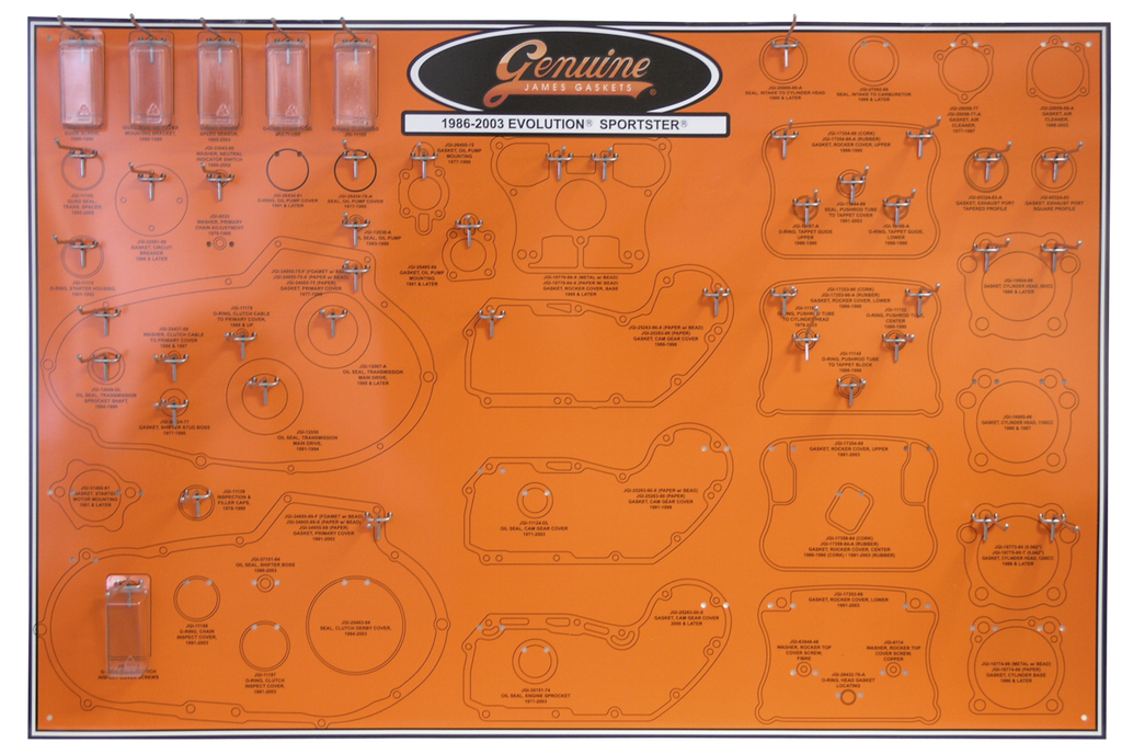 JAMES GASKET DISPLAY BOARDS