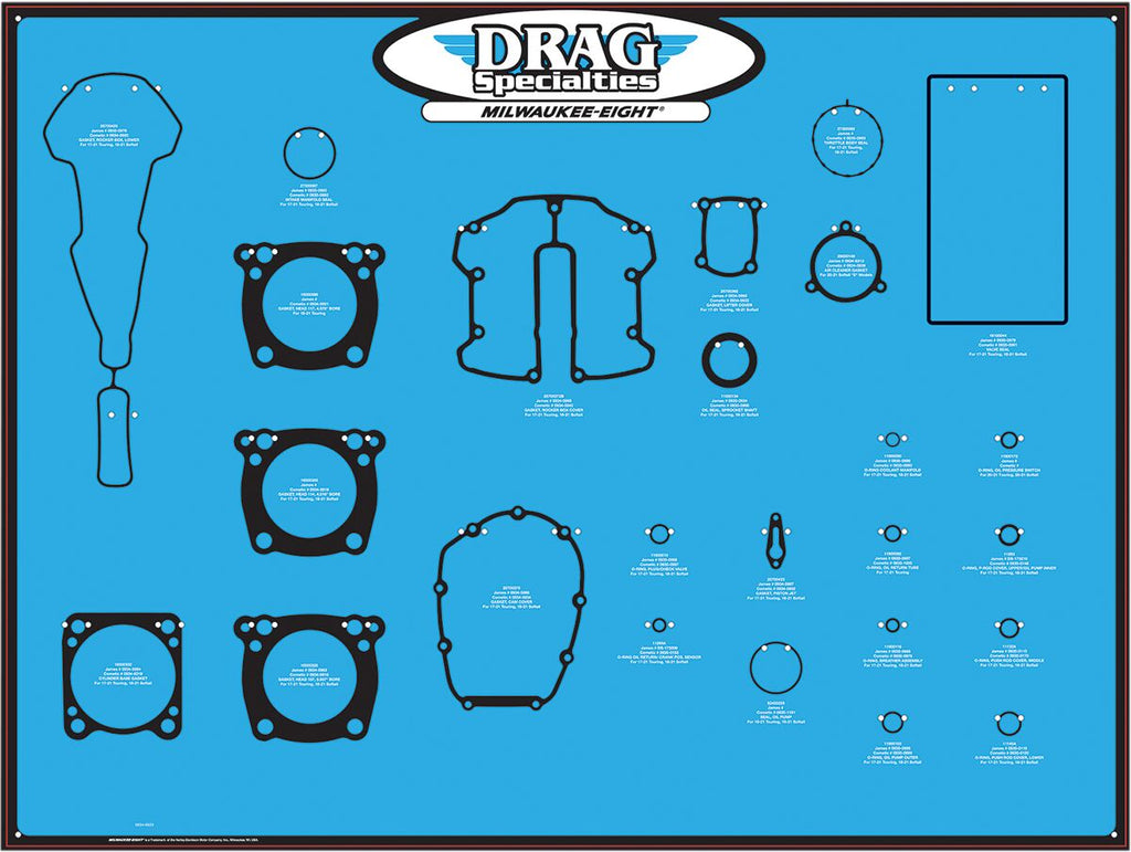 DISPLAY BOARD GASKET M8 MOTOR