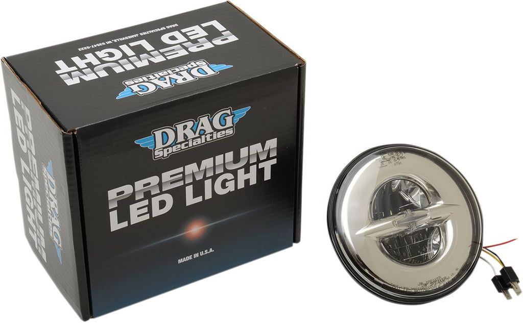 HEADLIGHT 7" LED REFL ECE