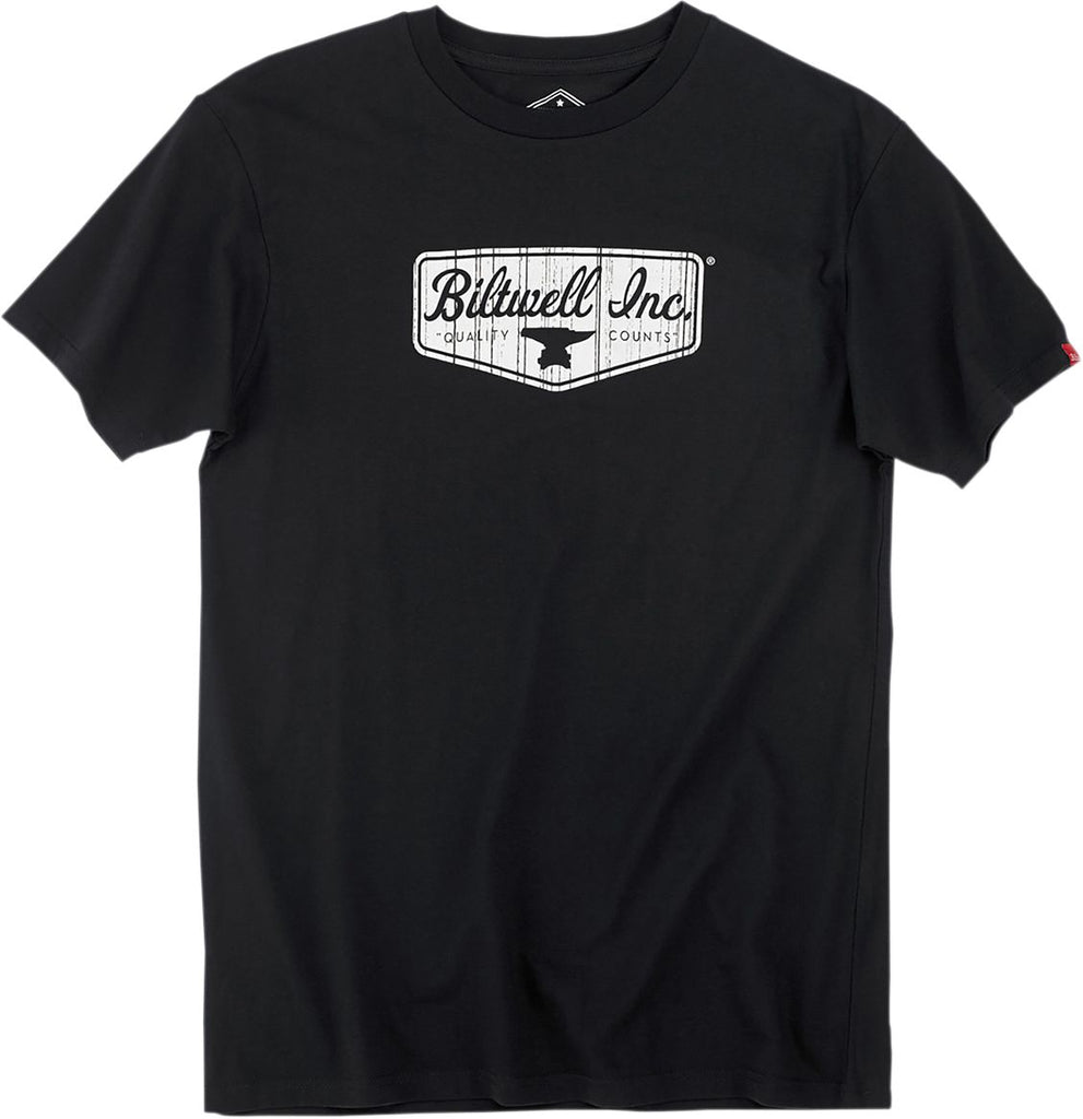 TEE BW SHIELD BLK XLG