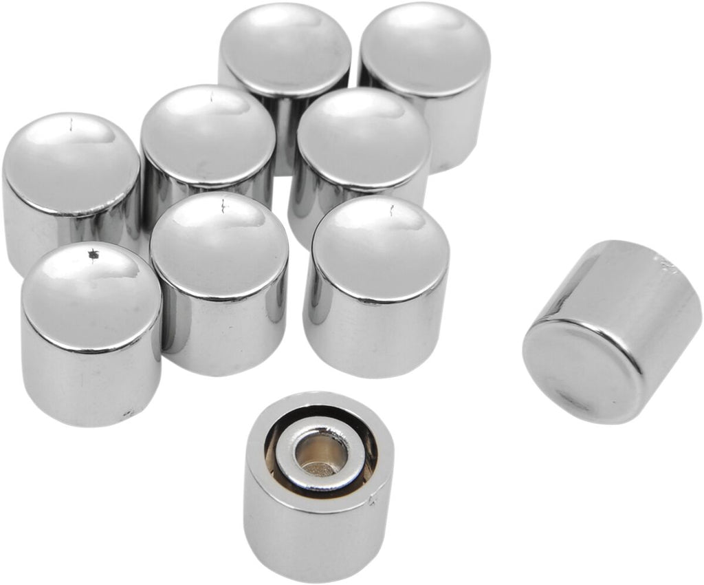 CHROME LONG BUTTON CAP