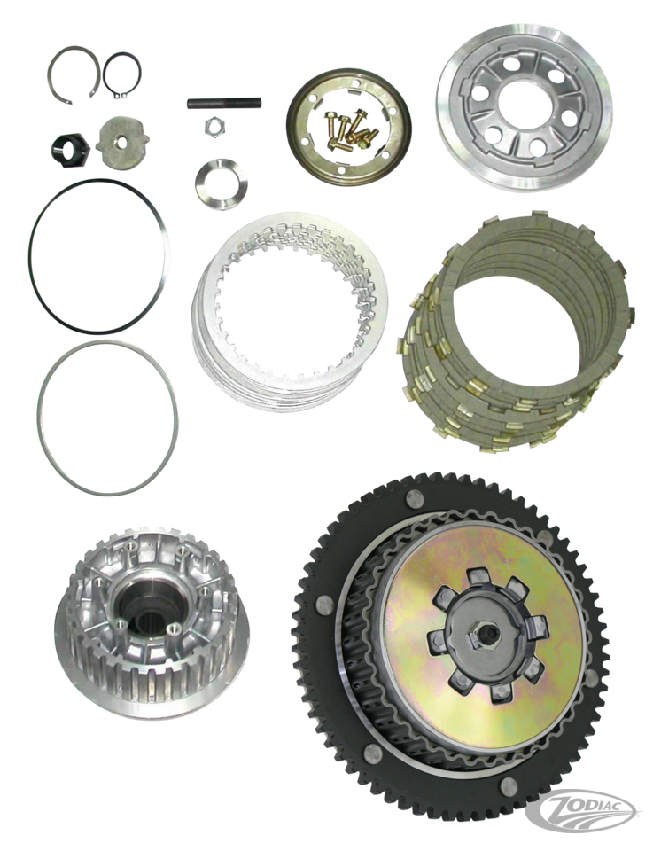 PARTS FOR STANDARD CLUTCH ON 1998-2000 EVOLUTION BIG TWIN & 1999-2017 TWIN CAM