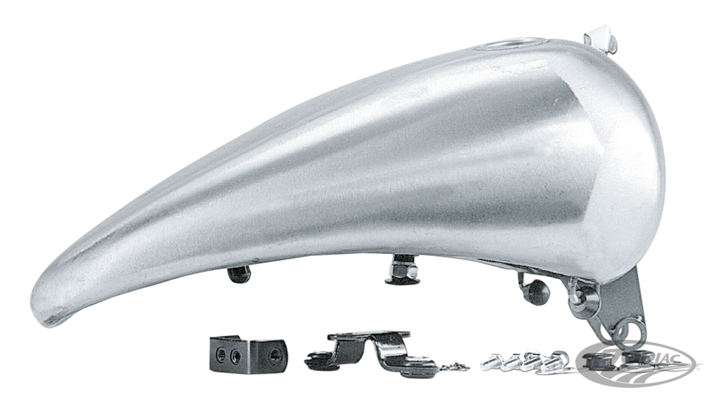 ONE PIECE 2" STRETCHED STEEL GAS TANK FOR SOFTAIL MODELS WITH DASH MOUNT