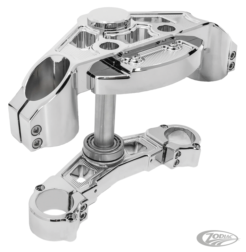 ARLEN NESS METHOD UPPER FORK CLAMPS AND TRIPLE TREES FOR ROAD GLIDE