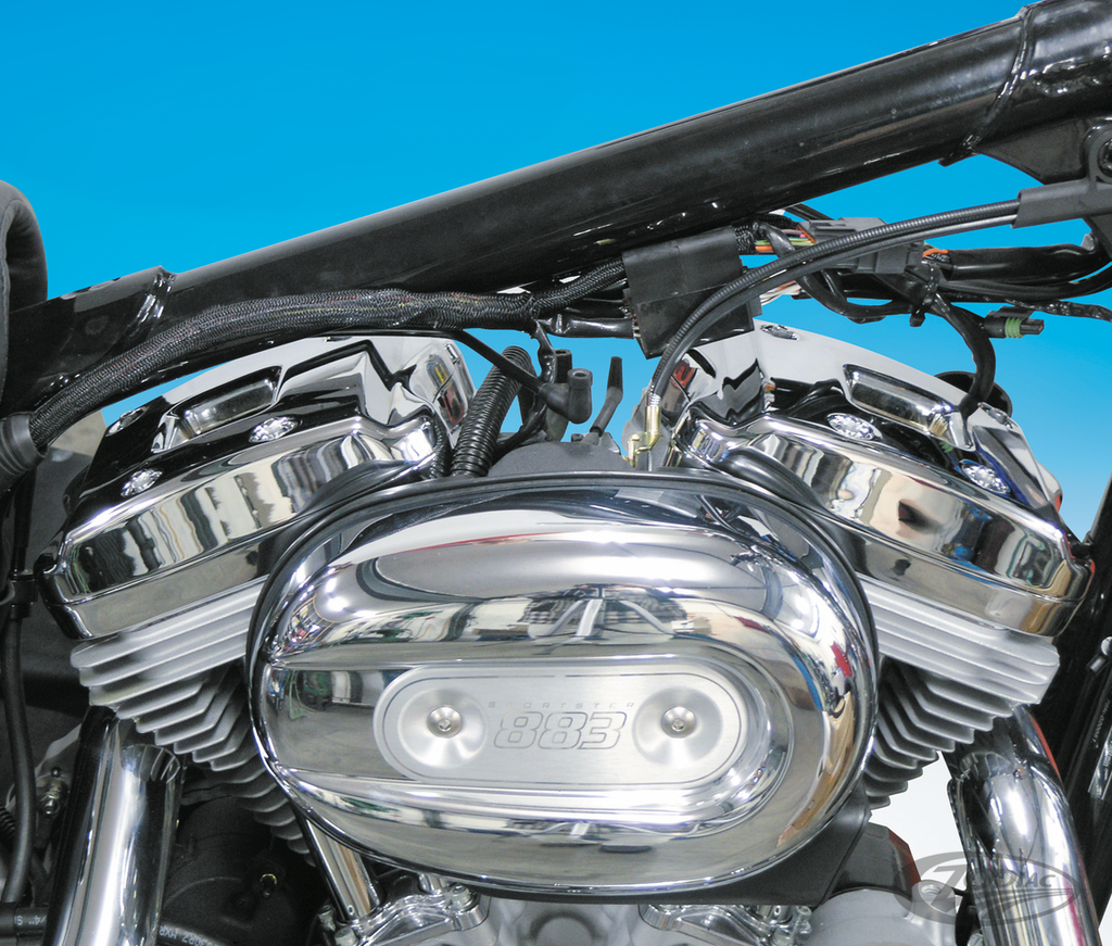 CHROME ROCKER COVERS FOR 2004 TO PRESENT SPORTSTER