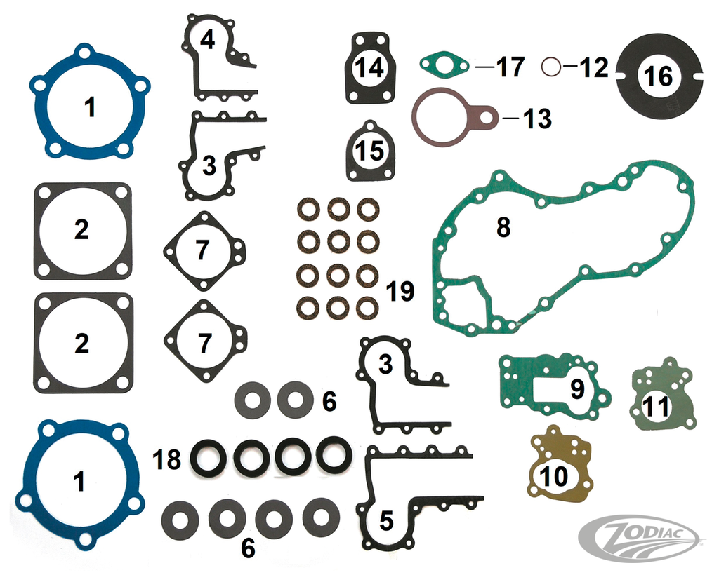 GASKETS AND GASKET SETS FOR KNUCKLEHEAD