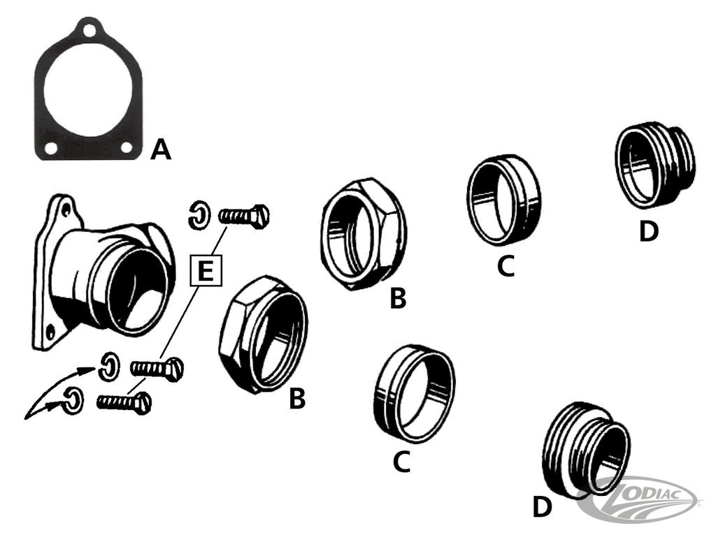 MANIFOLD PARTS FOR 45CI, EARLY OHV & SIDE VALVE MODELS