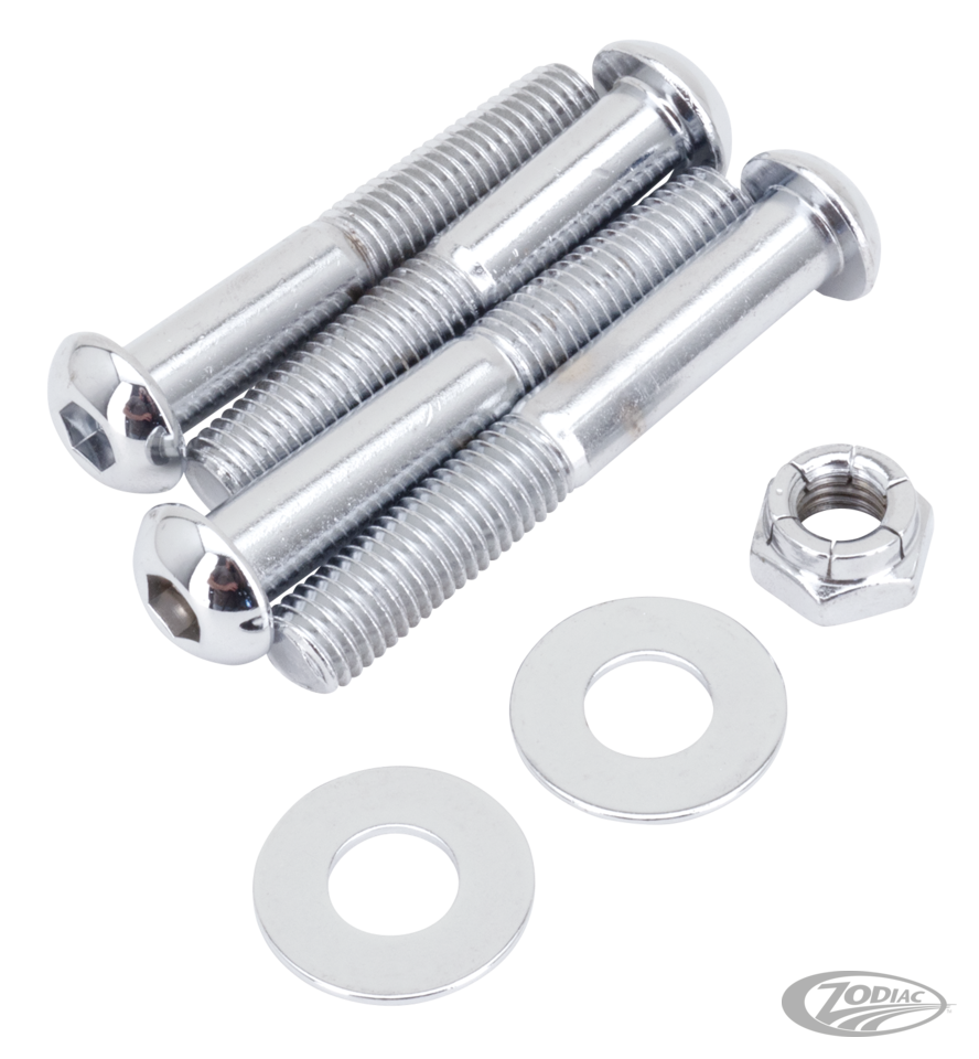 CHROME SHOCK MOUNT SCREW KITS FOR V-ROD