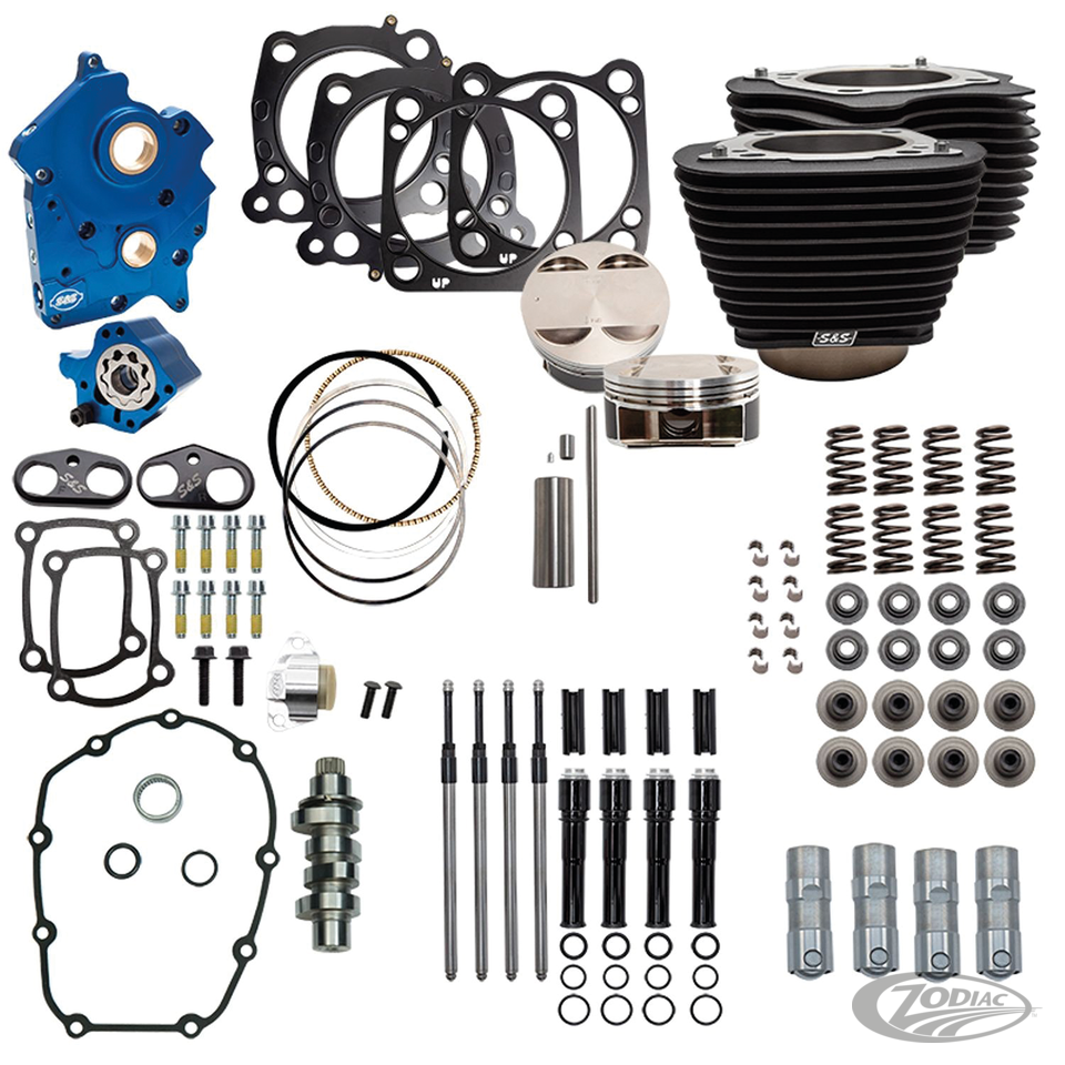 S&S 124CI, 128CI, 129CI & 132CI POWER PACKAGES FOR MILWAUKEE EIGHT