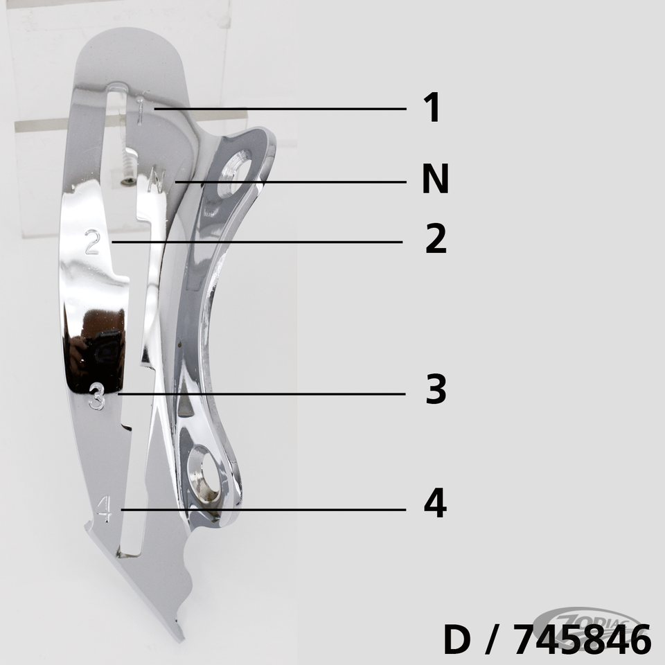 HAND SHIFTER LEVERS AND GUIDES