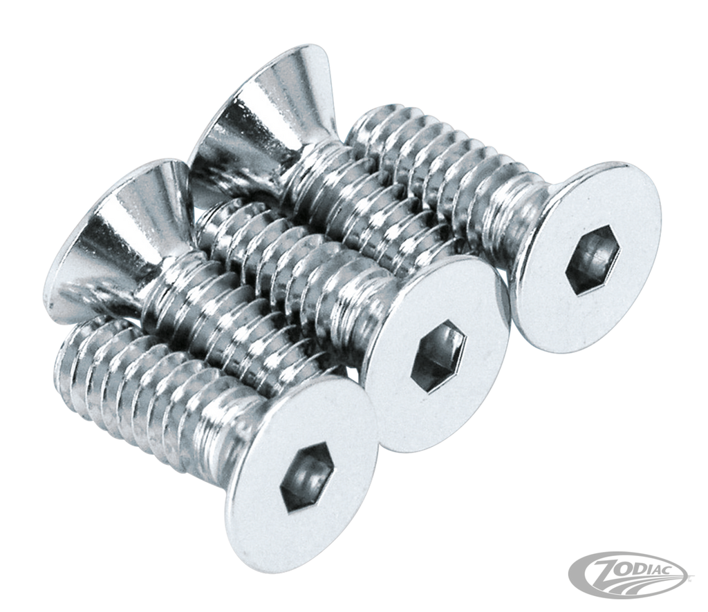 CHROME PLATED DISC BRAKE ROTOR BOLTS & SCREWS