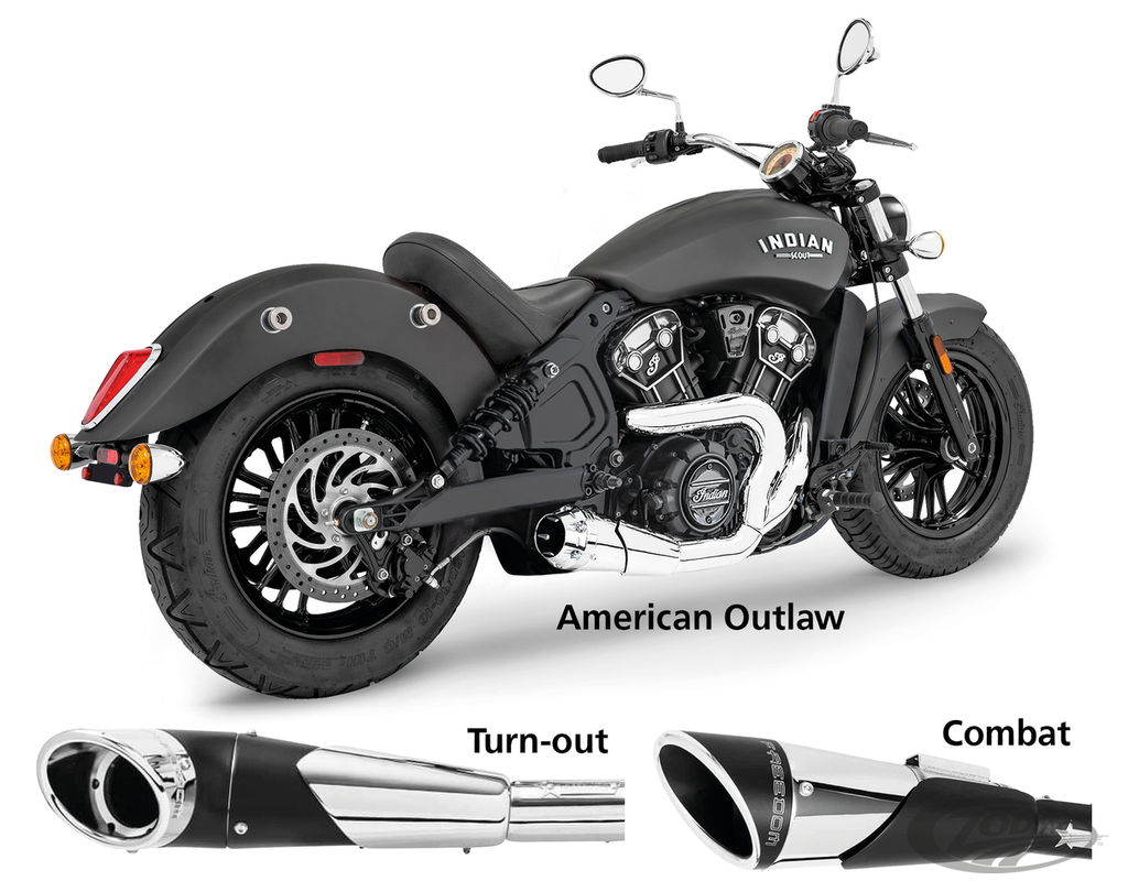 SHORTY 2-INTO-1 FOR INDIAN SCOUT