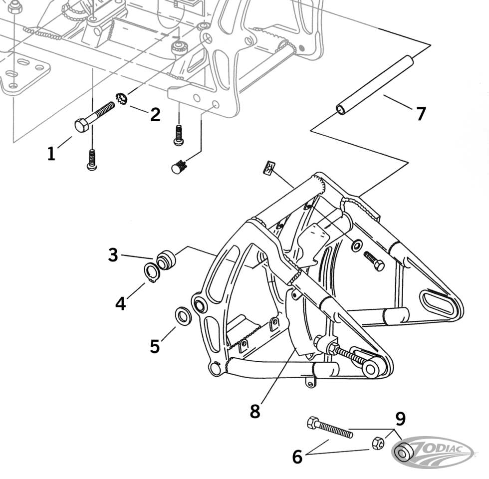 SWINGARM PARTS FOR 1984-1999 SOFTAIL