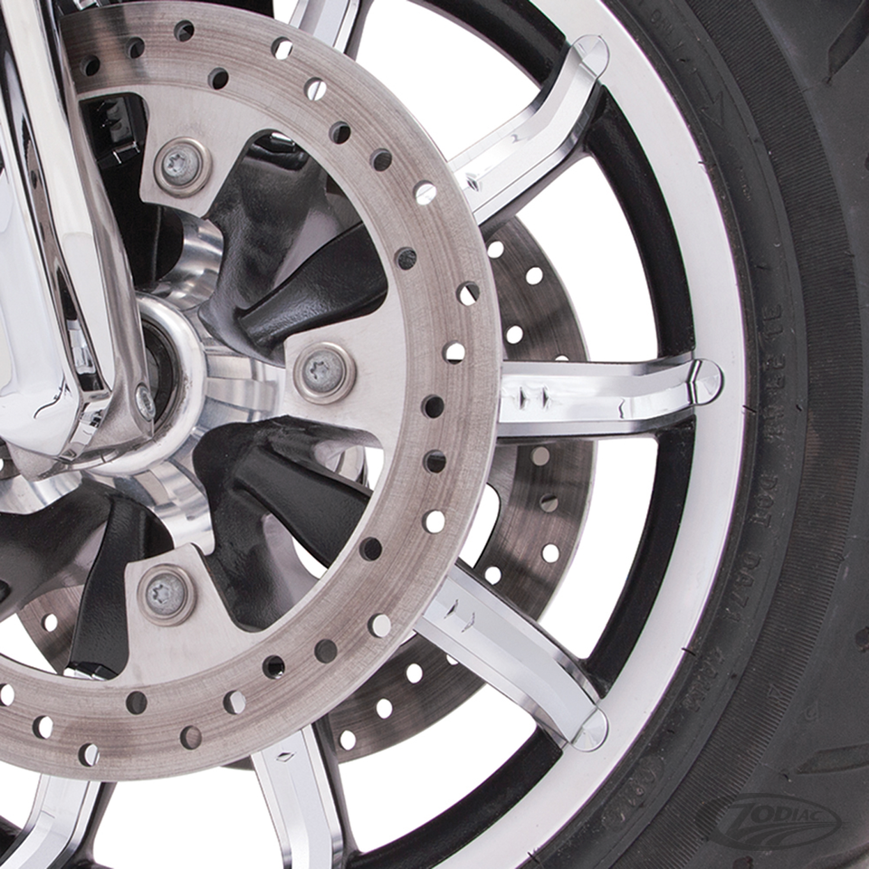 CIRO CHROME FACETED WHEEL ACCENTS