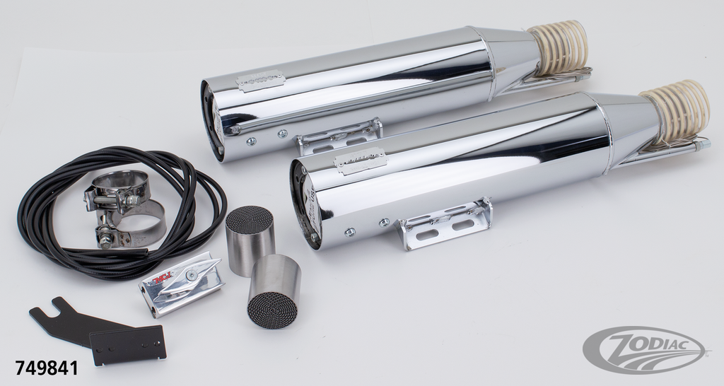 MCJ ADJUSTABLE EXHAUSTS FOR MILWAUKEE EIGHT SOFTAIL