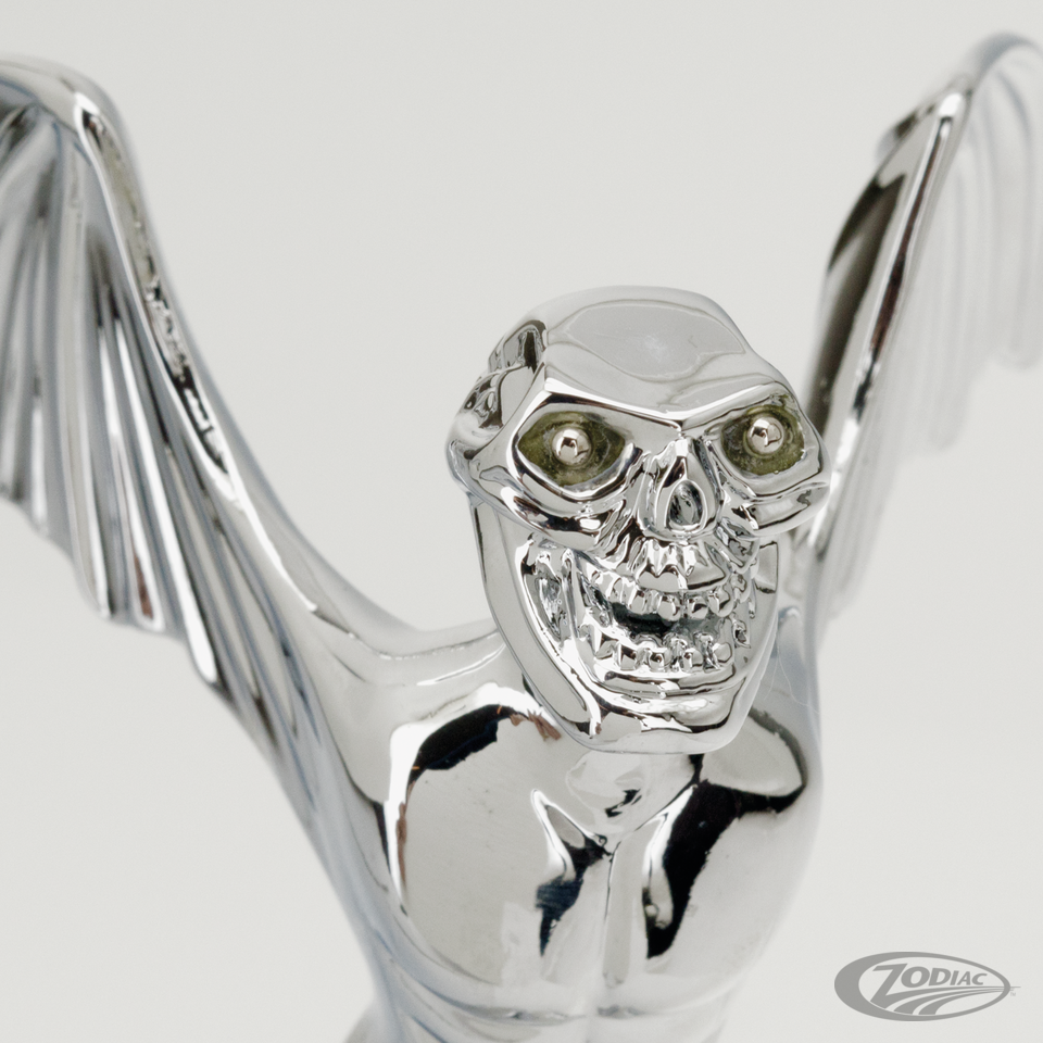 WINGED SKULLED ORNAMENT