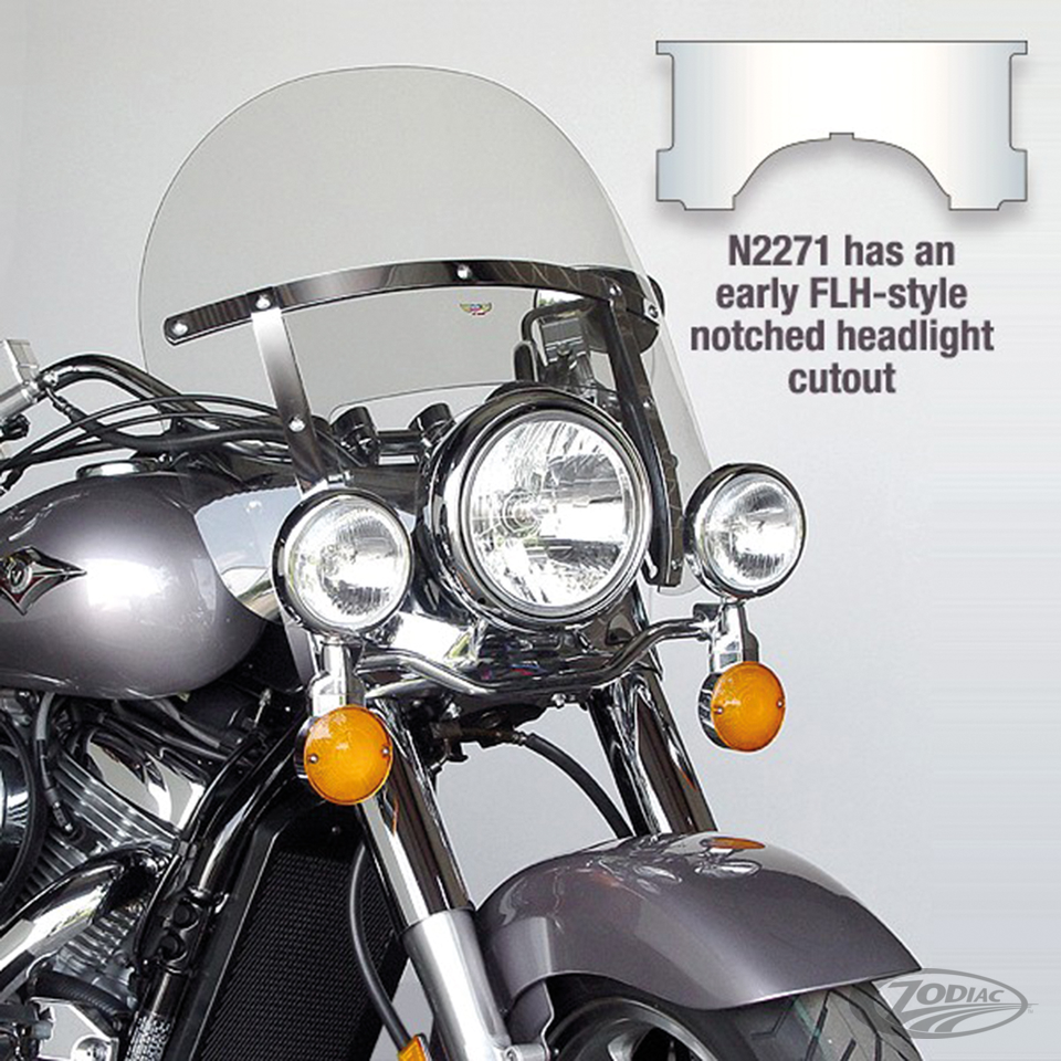 NATIONAL CYCLE CHOPPED HEAVY-DUTY WINDSHIELD