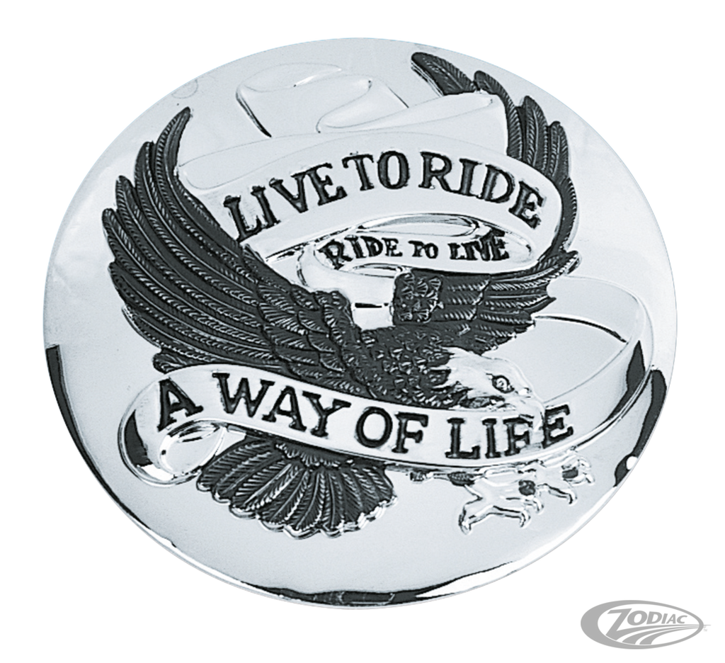 LIVE TO RIDE GAS CAP COVER
