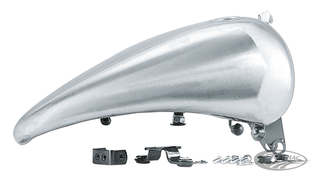 ONE PIECE 2" STRETCHED STEEL GAS TANK FOR SOFTAIL MODELS WITH DASH MOUNT