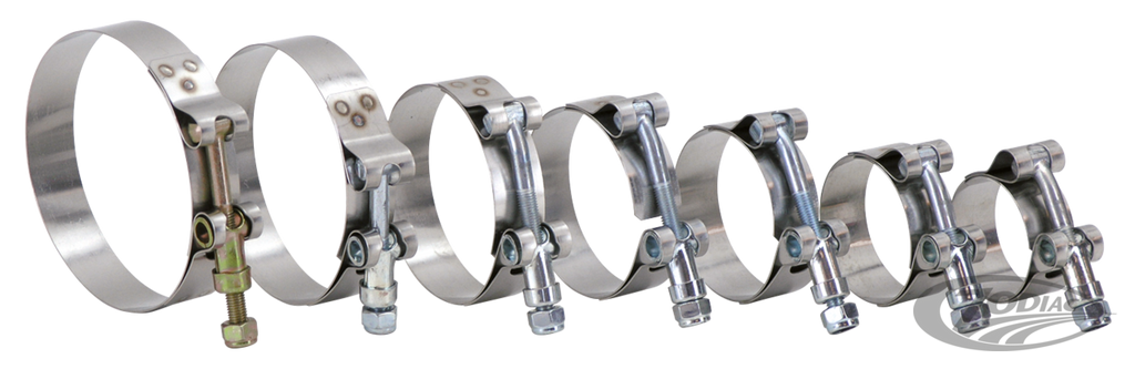 SUPERTRAPP'S T-BOLT STYLE MUFFLER CLAMPS