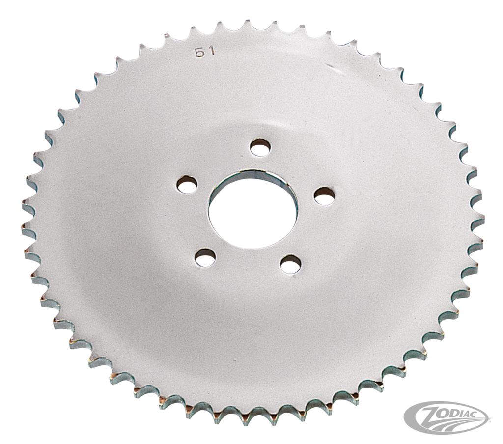 CHROME PLATED SOLID REAR SPROCKETS