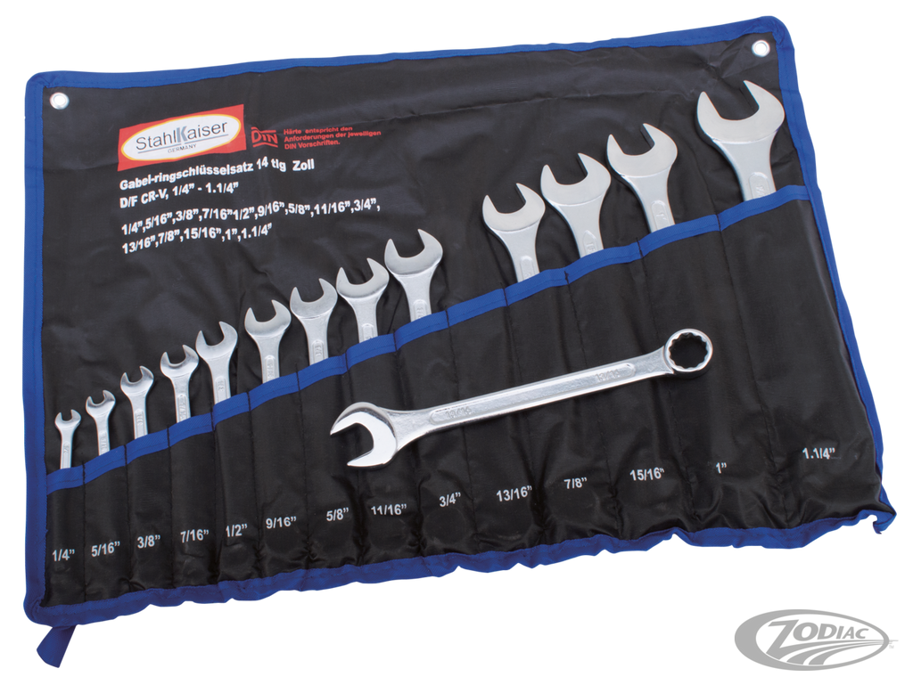 14-PIECE INCH SIZE COMBINATION WRENCH SET